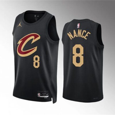 Cleveland Cavaliers #8 Pete Nance Black Statement Edition Stitched Jersey