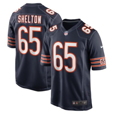 Coleman Shelton Chicago Bears Game Jersey - Navy