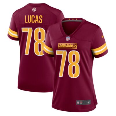 Cornelius Lucas Washington Commanders Women Game Jersey - Burgundy