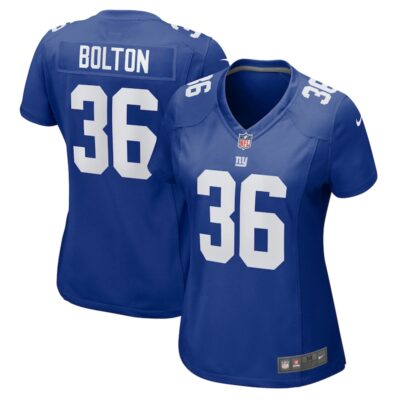 Curtis Bolton New York Giants Women Game Jersey - Royal