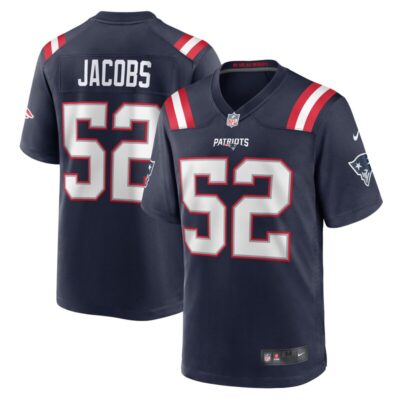 Curtis Jacobs New England Patriots Game Jersey - Navy