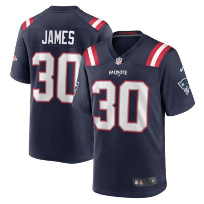 D.J. James New England Patriots Team Game Jersey - Navy