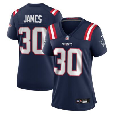 D.J. James New England Patriots Women Team Game Jersey - Navy