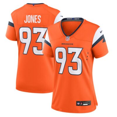 D.J. Jones Denver Broncos Women Team Game Jersey - Orange