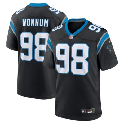 D.J. Wonnum Carolina Panthers Game Jersey - Black