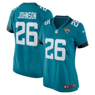 D'Ernest Johnson Jacksonville Jaguars Women Game Jersey - Teal