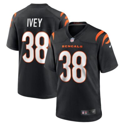 DJ Ivey Cincinnati Bengals Team Game Jersey - Black