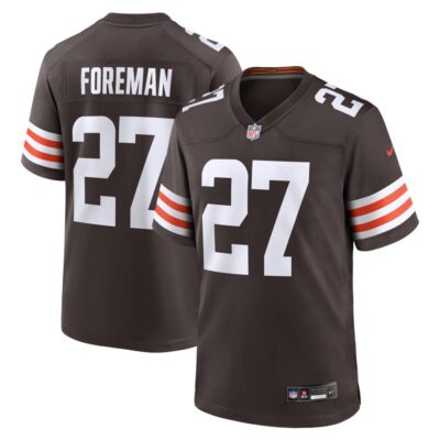 D'Onta Foreman Cleveland Browns Team Game Jersey - Brown