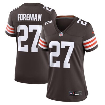 D'Onta Foreman Cleveland Browns Women Game Jersey - Brown