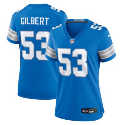 DaRon Gilbert Detroit Lions Women Game Jersey - Blue