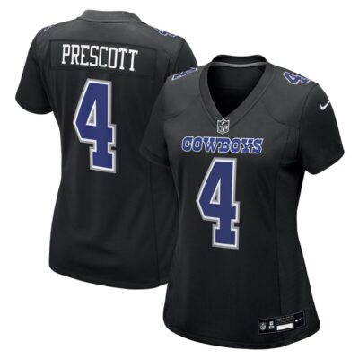 Dak Prescott Dallas Cowboys Women Fashion Game Jersey - Carbon Black