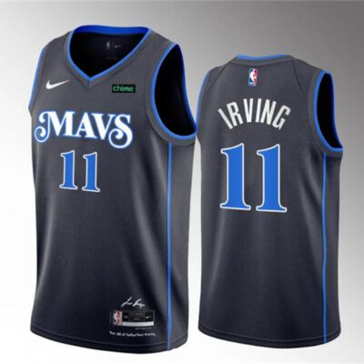 Dallas Mavericks #11 Kyrie Irving Black 2023-24 City Edition Stitched Basketball Jersey