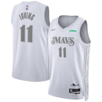 Dallas Mavericks #11 Kyrie Irving White 2024/25 City Edition Stitched Basketball Jersey