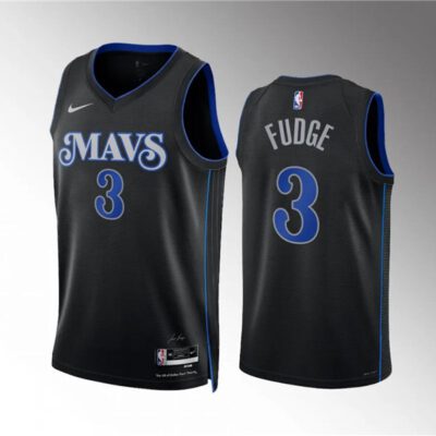 Dallas Mavericks #3 Alex Fudge Black 2023/24 City Edition Stitched Basketball Jersey