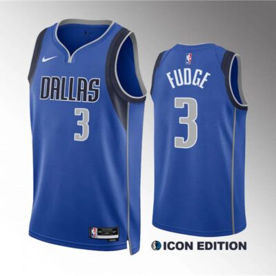 Dallas Mavericks #3 Alex Fudge Blue Icon Edition Stitched Basketball Jersey