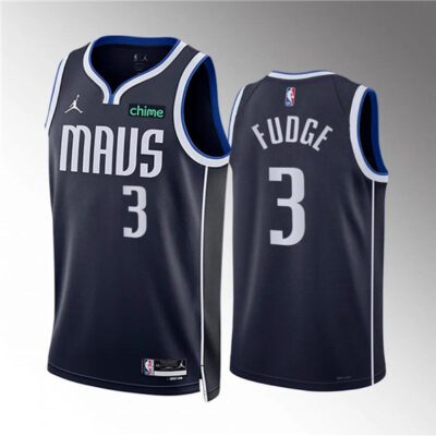 Dallas Mavericks #3 Alex Fudge Navy Statement Edition Stitched Basketball Jersey