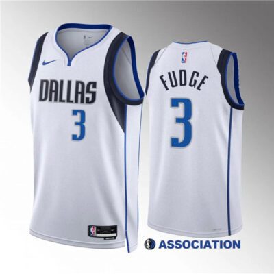 Dallas Mavericks #3 Alex Fudge White Association Edition Stitched Basketball Jersey