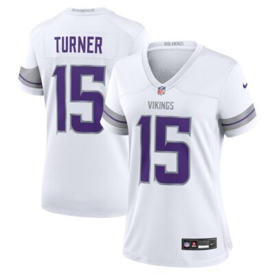 Dallas Turner Minnesota Vikings Women Alternate Game Player Jersey - White