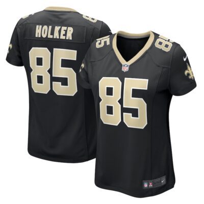 Dallin Holker New Orleans Saints Women Game Jersey - Black