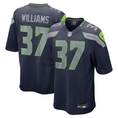 Damarion Williams Seattle Seahawks Game Jersey - College Navy