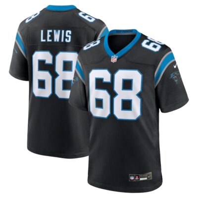 Damien Lewis Carolina Panthers Game Jersey - Black