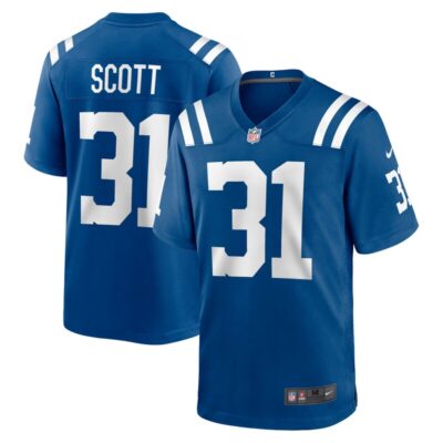 Daniel Scott Indianapolis Colts Game Jersey - Royal