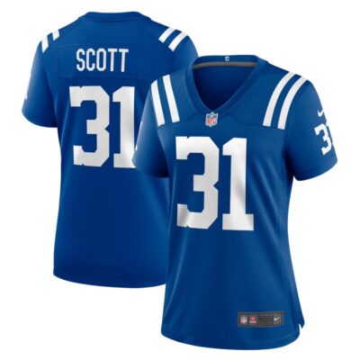 Daniel Scott Indianapolis Colts Women Game Jersey - Royal