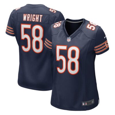 Darnell Wright Chicago Bears Women Game Jersey - Navy