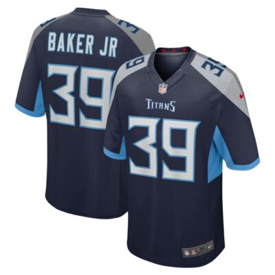 Darrell Baker Jr Tennessee Titans Game Jersey - Navy