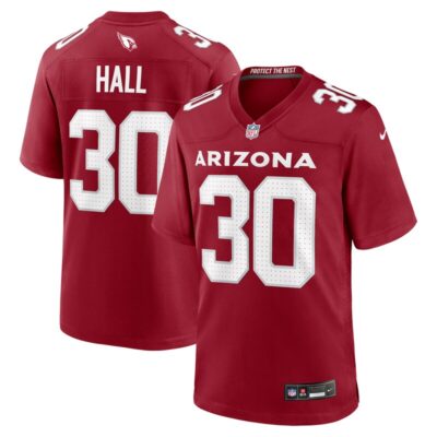 Darren Hall Arizona Cardinals Team Game Jersey - Cardinal