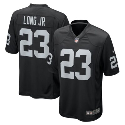 David Long Jr. Las Vegas Raiders Team Game Jersey - Black