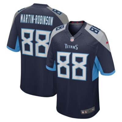 David Martin-Robinson Tennessee Titans Game Jersey - Navy