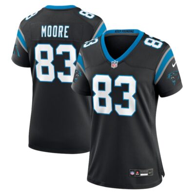 David Moore Carolina Panthers Women Game Jersey - Black