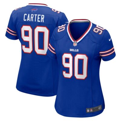 DeWayne Carter Buffalo Bills Women Game Jersey - Royal