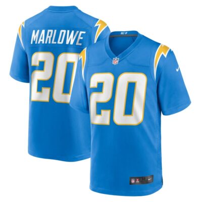 Dean Marlowe Los Angeles Chargers Team Game Jersey - Powder Blue