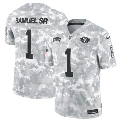 Deebo Samuel Sr San Francisco 49ers 2024 Salute to Service Limited Jersey - Arctic Camo