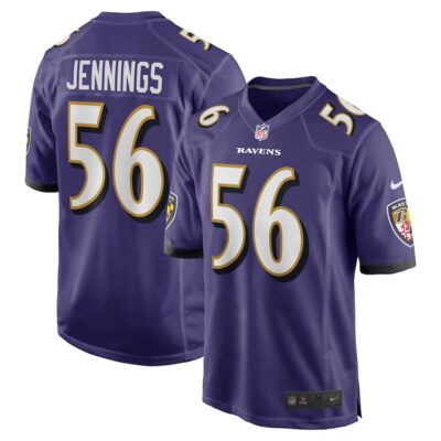 Deion Jennings Baltimore Ravens Team Game Jersey - Purple