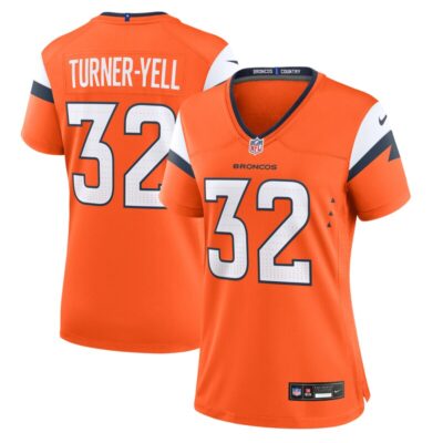 Delarrin Turner-Yell Denver Broncos Women Team Game Jersey - Orange