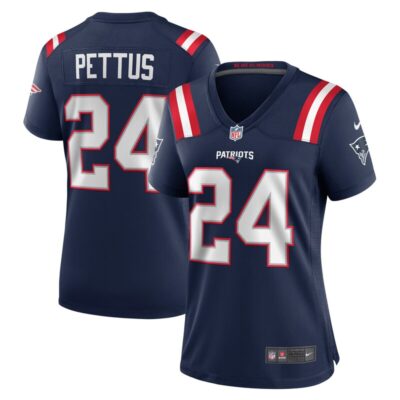 Dell Pettus New England Patriots Women Game Jersey - Navy