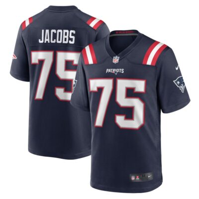 Demontrey Jacobs New England Patriots Game Jersey - Navy