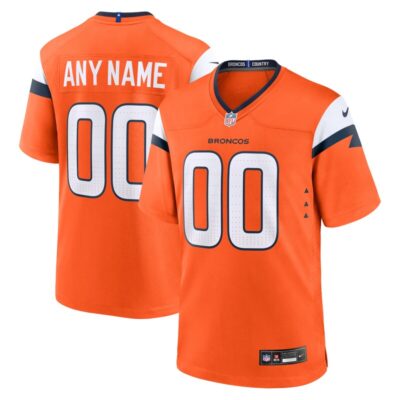 Denver Broncos Mile High Collection Custom Game Jersey - Orange