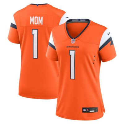 Denver Broncos Women #1 Mom Game Jersey - Orange