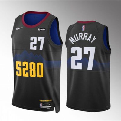 Denver Nuggets #27 Jamal Murray Black 2023 City Edition Stitched Basketball Jersey