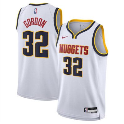 Denver Nuggets #32 Aaron Gordon White 2024 Association Edition Stitched Basketball Jersey