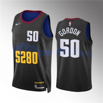 Denver Nuggets #50 Aaron Gordon Black 2023 City Edition Stitched Basketball Jersey