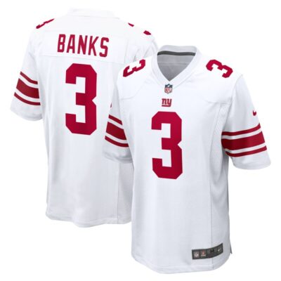 Deonte Banks New York Giants Game Jersey - White