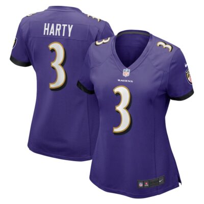 Deonte Harty Baltimore Ravens Women Game Jersey - Purple