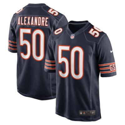 Deslin Alexandre Chicago Bears Team Game Jersey - Navy