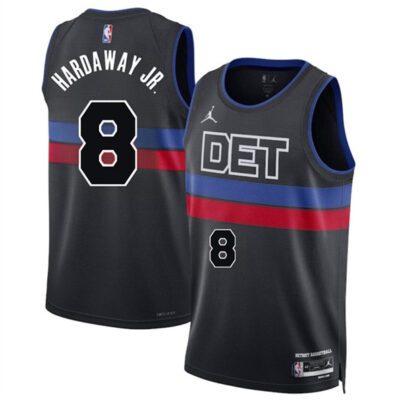 Detroit Pistons #8 Tim Hardaway Jr Black 2024 Statement Edition Stitched Jersey