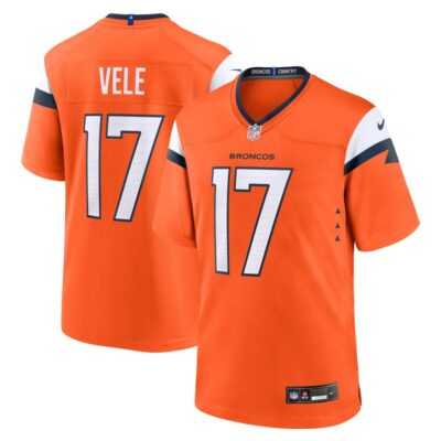 Devaughn Vele Denver Broncos Team Game Jersey - Orange